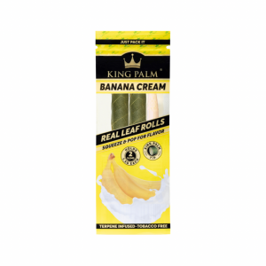 KING PALM 2 MINI ROLLS BANANA CREAM